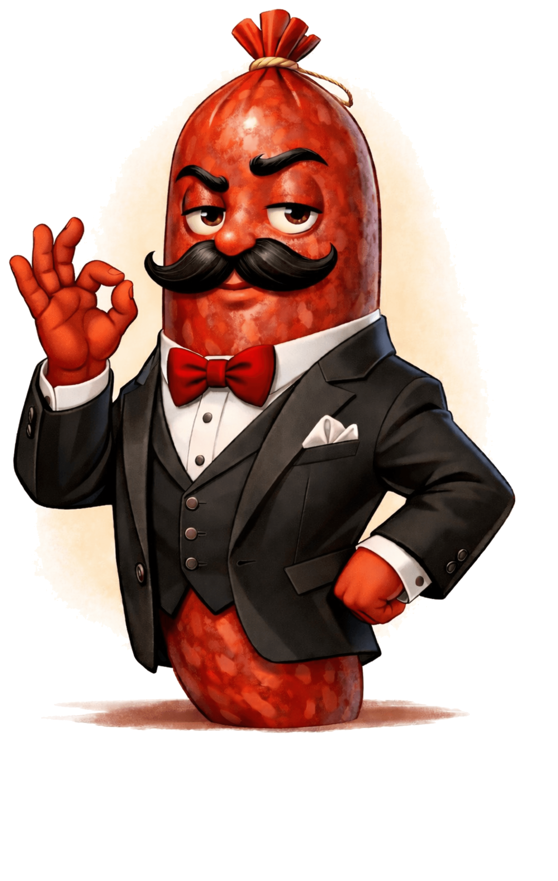 Don Saucisson in signature black suit
