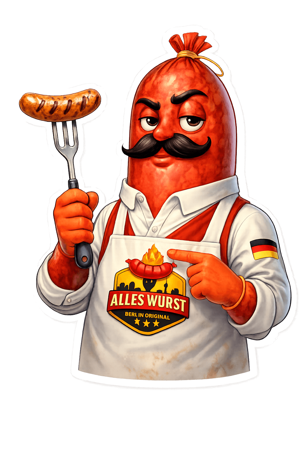 Don Saucisson as grillmaster